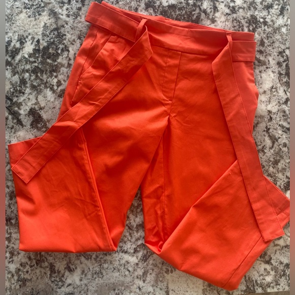 Jules & Leopold orange cropped/capri pants. Size Small - Picture 2 of 6